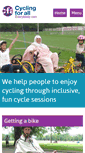 Mobile Screenshot of cyclingforall.org